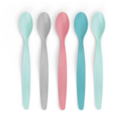 Set 5 lingurițe pentru bebeluși Reer BabySpoon, flexibile, 3+ luni