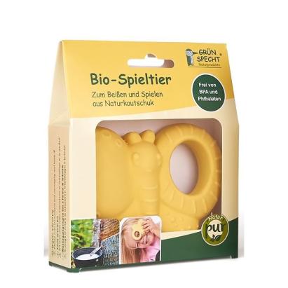 Jucărie pentru dentiție bebeluși, fluturaș din cauciuc natural Grunspecht