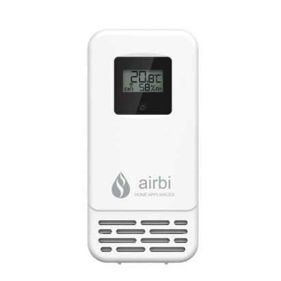 Senzor wireless temperatura si umiditate cu LCD AirBi BI1010, alb