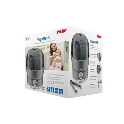 Sterilizator biberoane cu abur Reer VapoMat S, 6 biberoane, gri