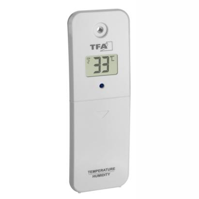 Transmitator wireless TFA pentru temperatura si umiditate, compatibil MARBELLA