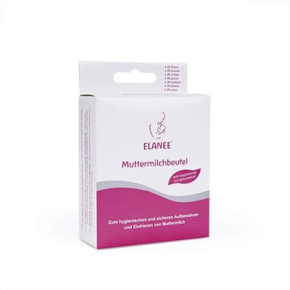 Pungi presterilizate pentru depozitarea laptelui matern 180 ml, 20 buc, ELANEE