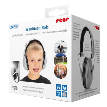 Casti antifonice pentru copii Reer SilentGuard Kids SNR 27, gri, 5+ ani