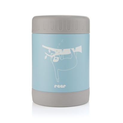 Cutie termică pentru mâncare din oțel inoxidabil vidat, 300 ml, albastră, Reer