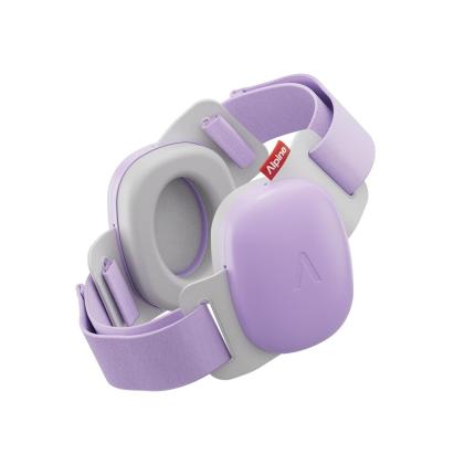 Casti antifonice pentru bebelusi si copii pana la 4 ani, ofera protectie auditiva, SNR 24, mov, ALPINE Muffy Baby Dawn Purple ALP29675