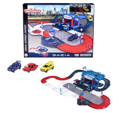 Garaj auto Majorette Creatix Dacia cu 3 mașinuțe metalice