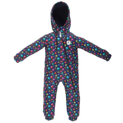 Salopeta impermeabila pentru copii Kidscare, softshell, Planete, marimea 98