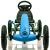 Kart cu pedale si roti gonflabile Karera Albastru Kidscare