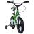 Bicicletă pentru copii 5-8 ani KidsCare 16 inch, roți ajutătoare, verde