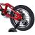 Bicicleta pentru copii 2-4 ani HappyCycles KidsCare, roti 12 inch, cu roti ajutatoare si frane pe disc, rosu