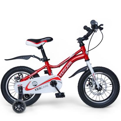 Bicicletă pentru copii 5-8 ani KidsCare 16 inch, frâne pe disc, roșie