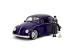 Set metalic Wednesday cu Volkswagen Beetle 1:24 si figurina 7 cm