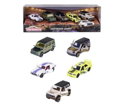 Set 5 mașinuțe Majorette CastHeads din metal, scara 1:64