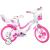 Bicicletă pentru copii Dino Bikes Flappy 14 inch, alb roz