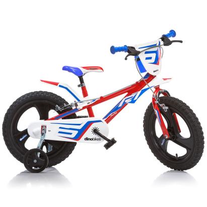Bicicletă pentru copii Dino Bikes R1, 14 inch, roșu-albastru