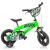 Bicicletă pentru copii Dino Bikes BMX 12 inch, verde, cu roți ajutătoare