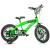 Bicicletă pentru copii BMX Dino Bikes 16 inch, verde, cu roți ajutătoare