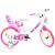 Bicicletă pentru copii Fairy Dino Bikes 16 inch, alb roz