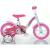Bicicletă pentru copii Unicorn Dino Bikes 10 inch, alb roz