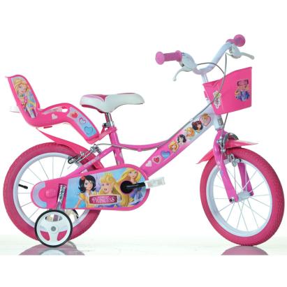 Bicicletă pentru copii Disney Princess Dino Bikes 16 inch, roz