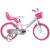 Bicicletă pentru copii Hello Kitty Dino Bikes 16 inch, alb roz