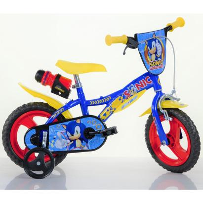 Bicicletă pentru copii Sonic Dino Bikes 12 inch cu roți ajutătoare