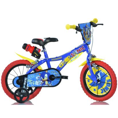 Bicicletă pentru copii Sonic Dino Bikes 16 inch, cu roți ajutătoare