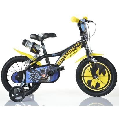 Bicicletă pentru copii Batman Dino Bikes 14 inch cu roți ajutătoare