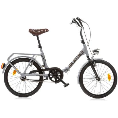 Bicicletă pliabilă pentru copii Aurelia Dino Bikes 20 inch, gri