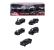 Set 5 masinute metalice Majorette Black Edition 2.0 Giftpack