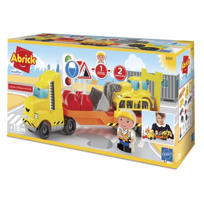 Camion de construit Ecoiffier Abrick cu vehicule si accesorii