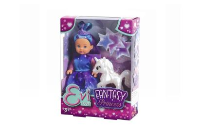 Papusa Evi Love Printesa Fantezie cu Unicorn, 12 cm