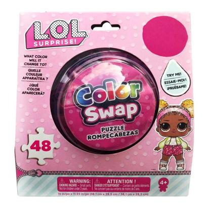Puzzle LOL Surprise Color Change cu 48 piese, efect schimbare culoare