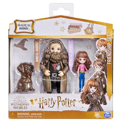 Set figurine Harry Potter Magical Minis cu Hagrid si Hermione