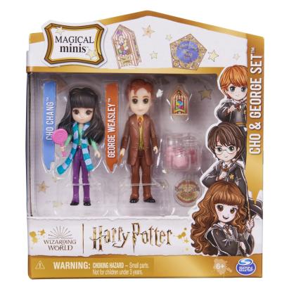 Set 2 figurine Harry Potter Magical Minis Cho și George, 7,5 cm