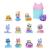 Set 12 mini figurine Gabby's Dollhouse cu accesorii si surpriza