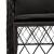 Set mobilier de grădină cu perne, 5 piese, negru, poliratan GartenMobel Dekor