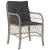 Set mobilier de grădină cu perne, 7 piese gri deschis poliratan GartenMobel Dekor