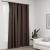 Draperie opacă, aspect de in, gri taupe, 290x245 cm, cu cârlige GartenMobel Dekor
