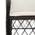 Set mobilier de grădină cu perne, 7 piese, negru, poliratan GartenMobel Dekor