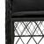 Set mobilier de grădină cu perne, 7 piese, negru, poliratan GartenMobel Dekor