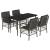 Set mobilier de grădină cu perne, 5 piese, gri, poliratan GartenMobel Dekor