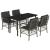 Set mobilier de grădină cu perne, 5 piese, gri, poliratan GartenMobel Dekor