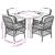 Set mobilier de grădină cu perne, 5 piese, bej, poliratan GartenMobel Dekor