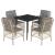 Set mobilier pentru grădină, 5 piese, cu perne, bej, poliratan GartenMobel Dekor