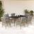 Set mobilier pentru grădină, 7 piese, cu perne, bej, poliratan GartenMobel Dekor