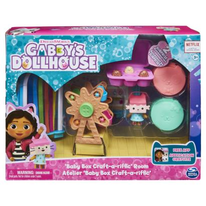 Camera Deluxe Baby Box Gabby's Dollhouse cu figurina si accesorii