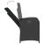 Set mobilier de grădină cu perne, 7 piese, negru, poliratan GartenMobel Dekor