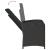 Set mobilier de grădină cu perne, 7 piese, negru, poliratan GartenMobel Dekor