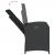 Set mobilier de grădină cu perne, 3 piese, negru, poliratan GartenMobel Dekor